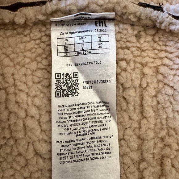 GUESS Men's Asymmetrical Faux Leather Aviator Jacket - Picture 10 of 11